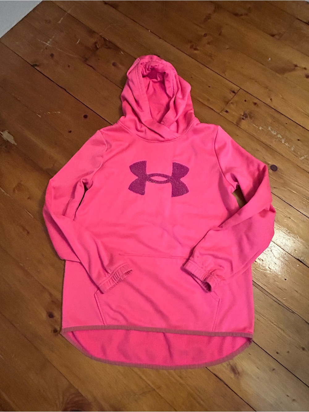Under Armour Youth Large Neon Pink Pullover Hoodie